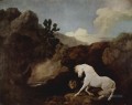 george stubbs a Cheval effrayé par un lion 1770